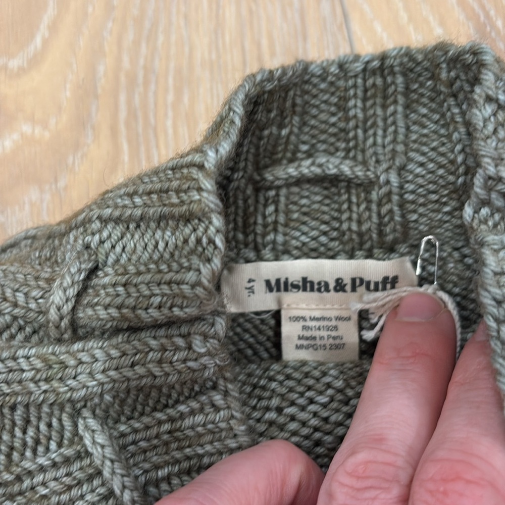 NWT Misha & Puff Cable Skating Skirt in Seal Gray Sz 4y - Picture 4 of 7